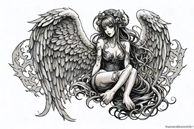 Dead Women And Live Women Angel Half Demon