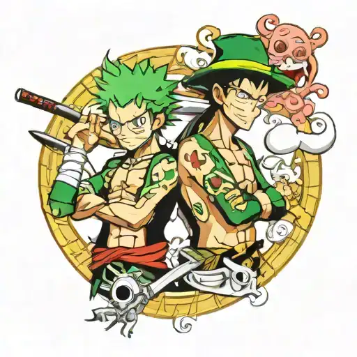 Zoro One Piece And Brook One Piece