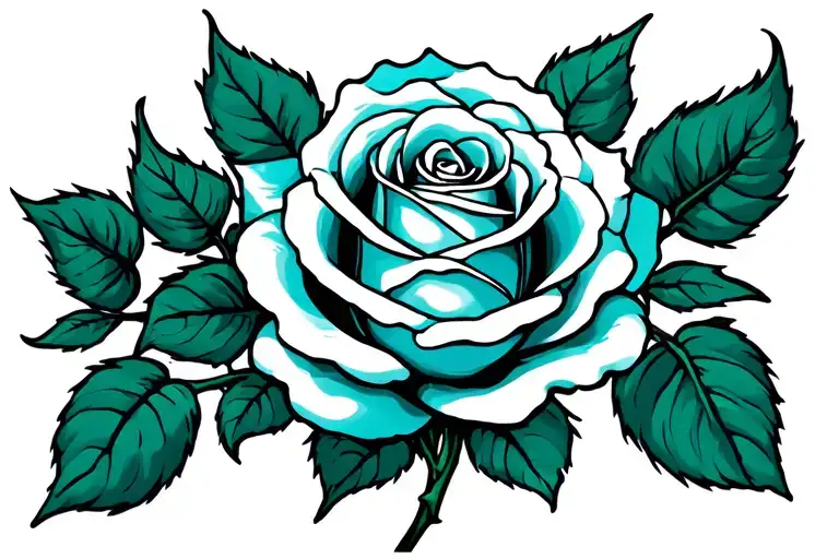 Curved Rose With 11-11-87 As The Stem