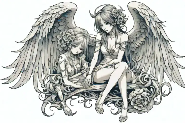 Dead Women And Live Women Angel Half Demon