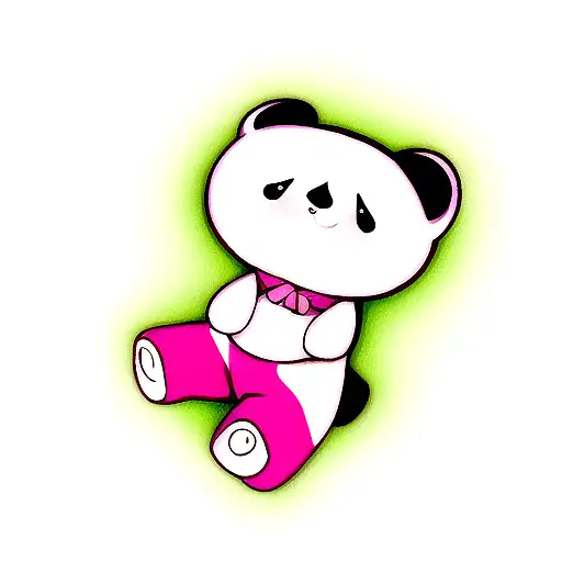 Pink And White Panda