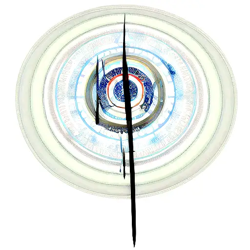 A Sword Dripping Into Concentric Circles