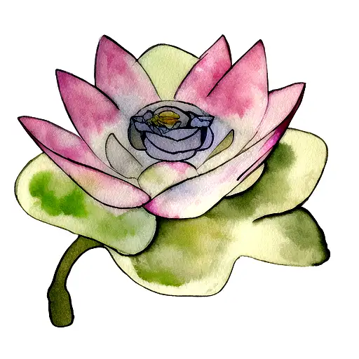 Watercolor Lotus