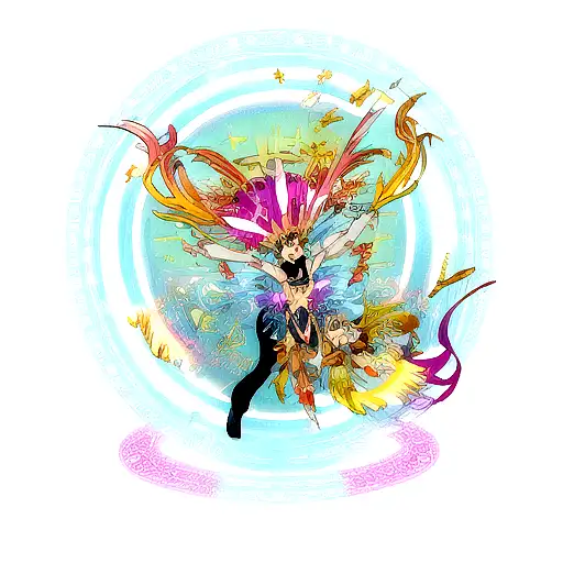 A Fantastical Creature Dancing To The Rhythm Of Music