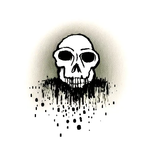 Melting Skull Horror Movie