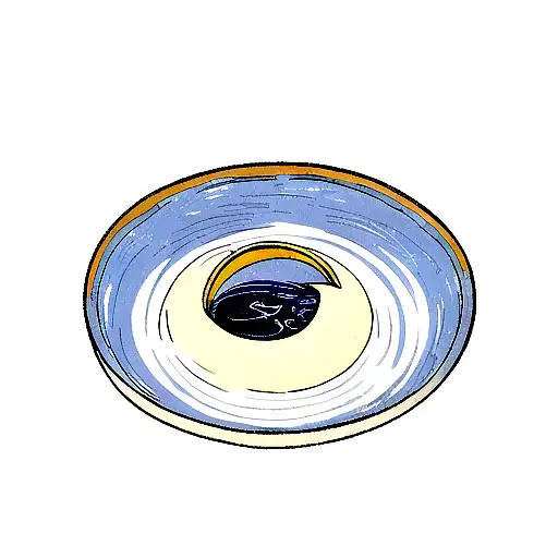 Crescent Moon With Water