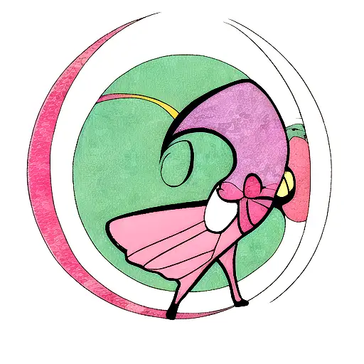 Rose Butterfly Crescent Moon