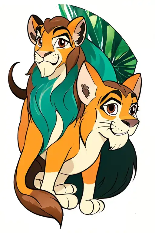 Disney Style Kovu And Kiara