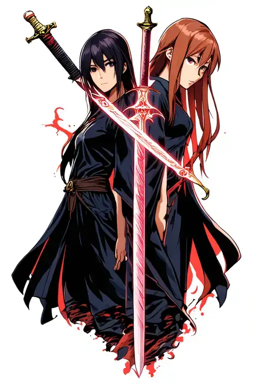 Asuna Y Kirito Sword X