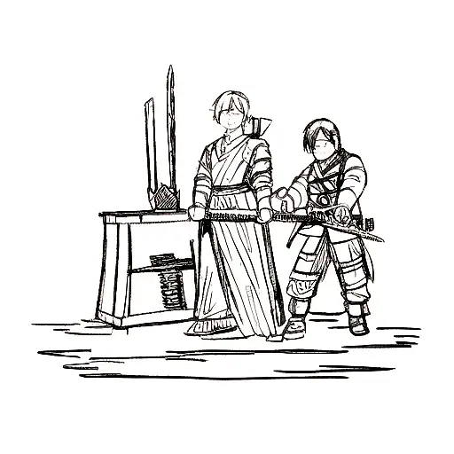 Sword Being Forged In Fire