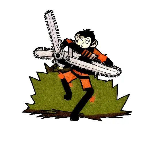 Monkey With Chainsaw
