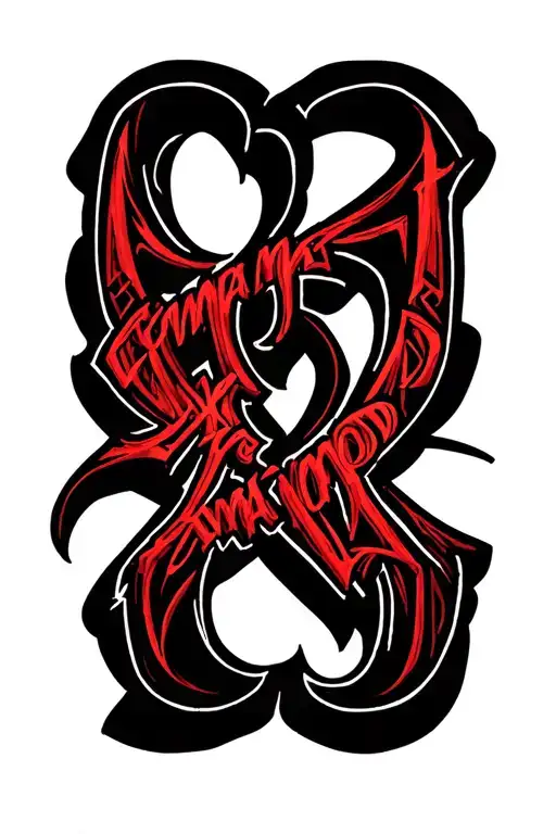 Two Word Ambigram That Says Emma Modi As An Ambigram