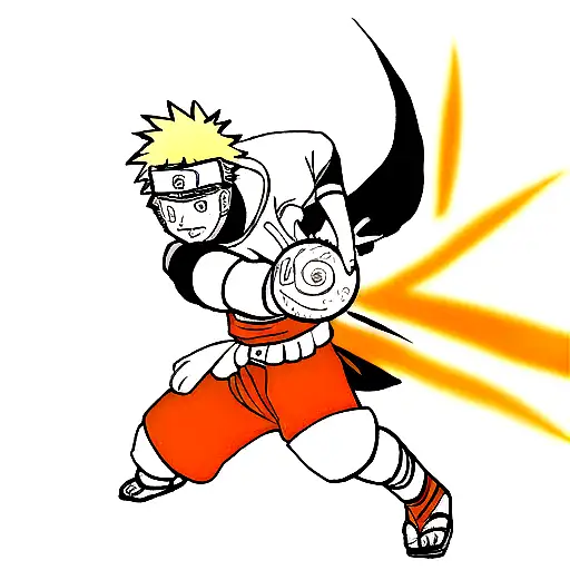 Naruto Holding Rasengan