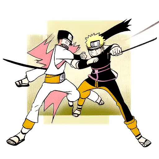 Naruto And Boruto Facing Off In An Epic Battle