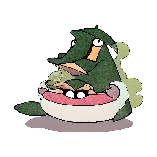 Gangster Platypus In Dripping Hood