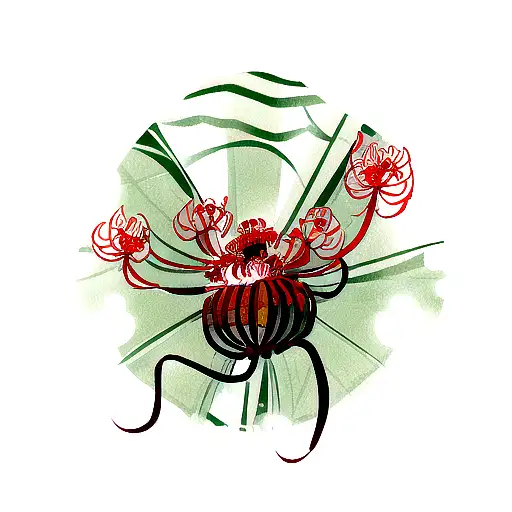 Design A Japanese-themed Tattoo Incorporating Spider Lilies