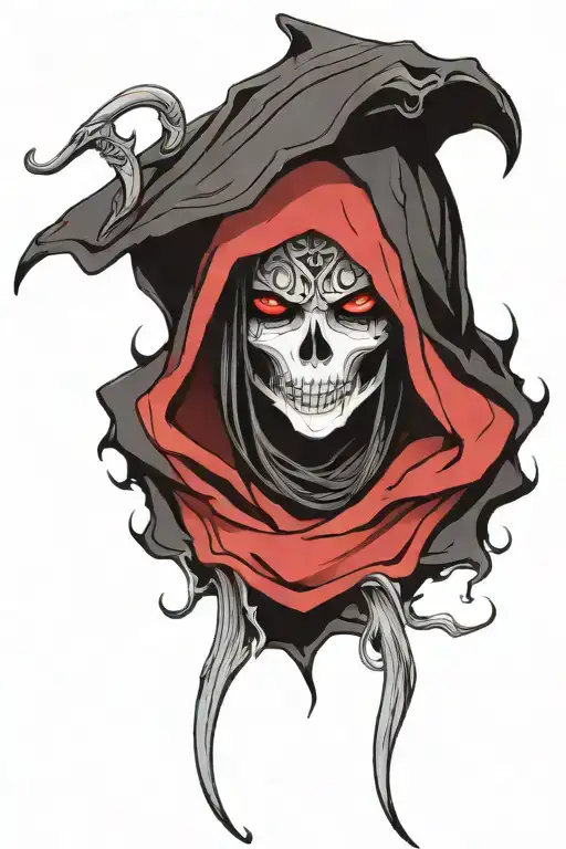Hooded Grim Reaper Girl