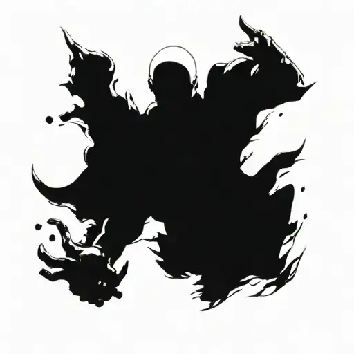 Black Ink Tatto Saitama Manga Inspired