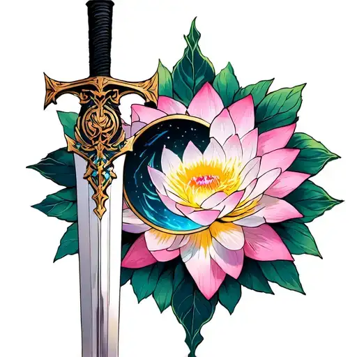 Himmels Sword From Frieren With His Flower And The Mirrored Lotus