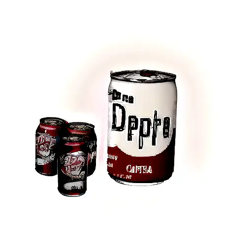 Doctor Pepper Can With Rose In It