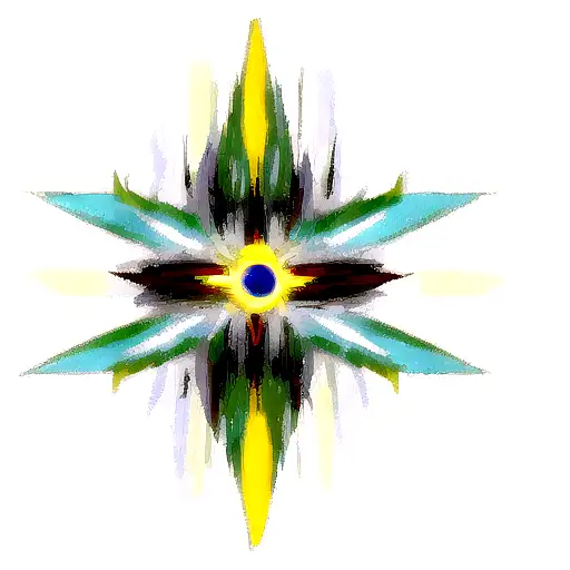 An Abstract Design Of A Divine Being In A Sci-fi Setting