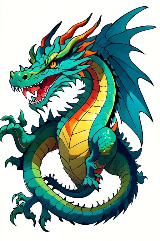 Dragon Flying European Dragon