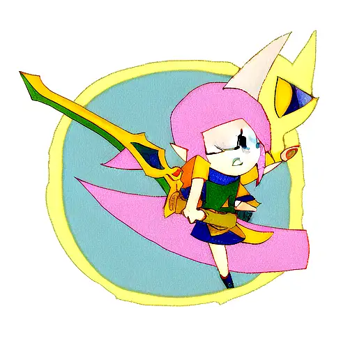 Finn From Adventure Time With The Master Sword From The Legend Of Zelda