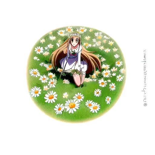 Samoraii Sword With Daisies