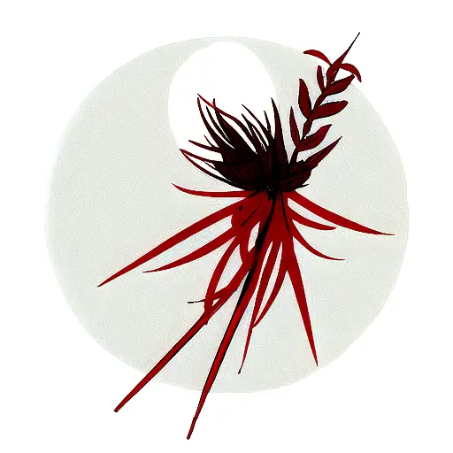 Lycoris Radiata With Moon