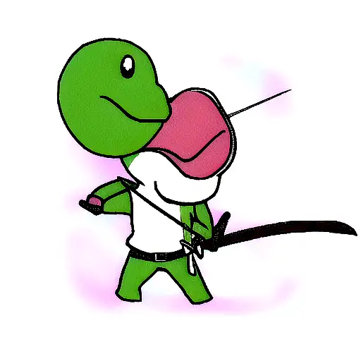 Yoshi With Sword