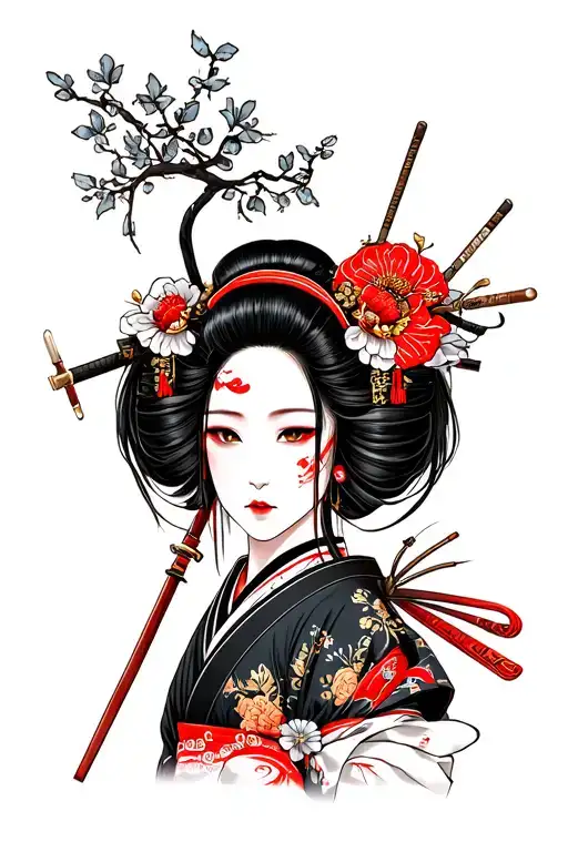 Samurai Decapitating Geisha