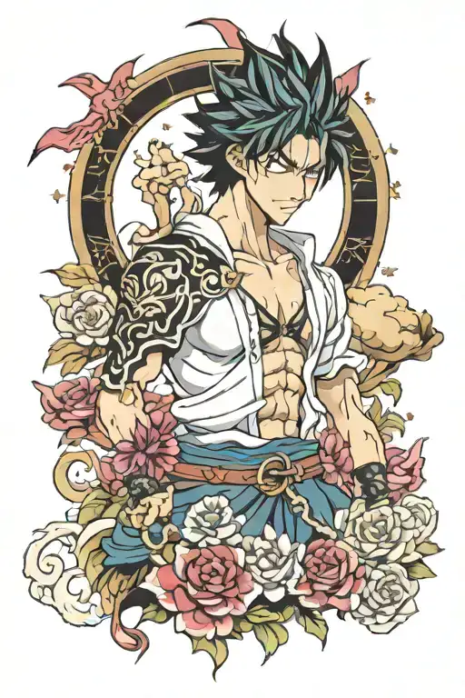 Yami From Black Clover Tattoo Inspired