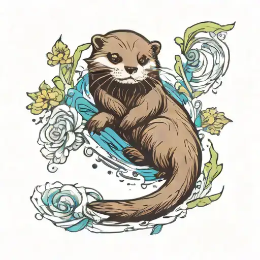 Otter Tarrot Card Design