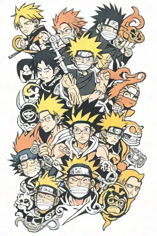 Bleach And Naruto One Piece Anime