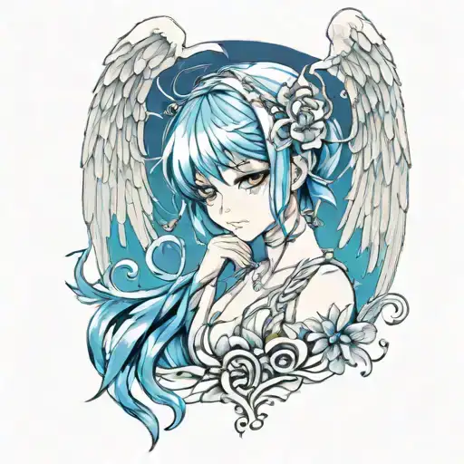 Angel Cover Eyes With Wings