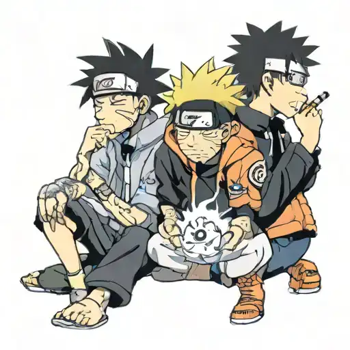 Naruto And Team Seven Smoking Weed