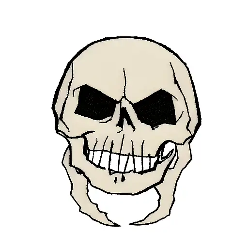 Skull Grabed By A Hand