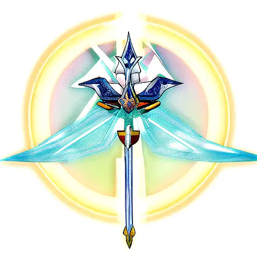 Master Sword With Diamond Background