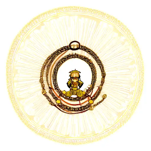 Golden Chains In A Ring Around A Heart