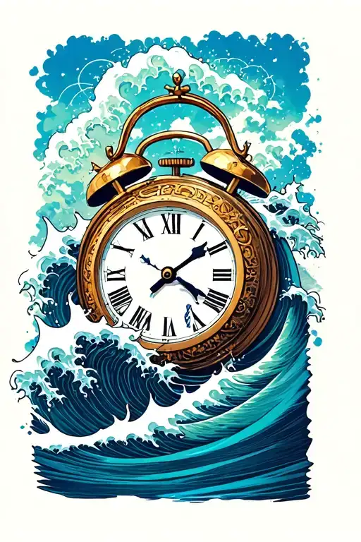 Waves Brought Back The Time Clock