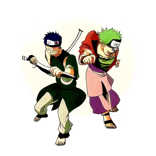 Obito From Naruto And Zoro Face