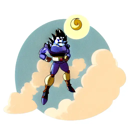 Vegeta Transforms Into Great Ape With Moon In Background