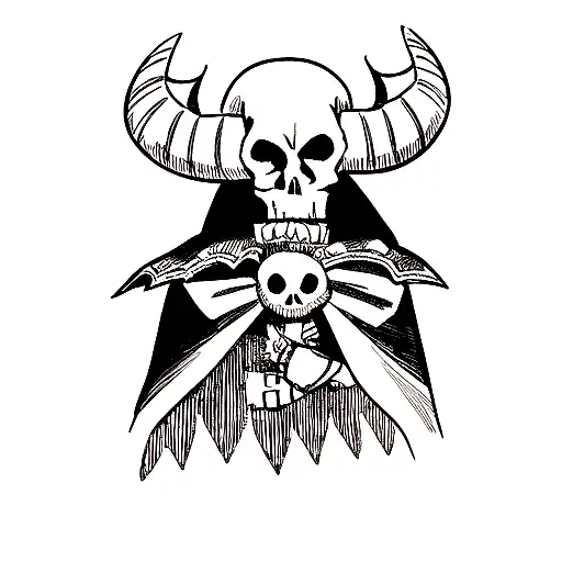 Skull With Horns And A Cape