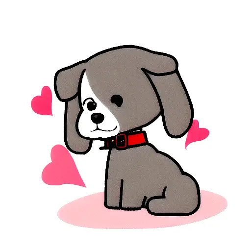 Dog And Broken Heart