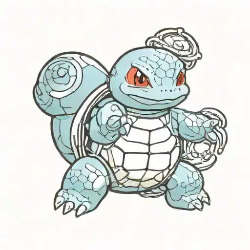 Squirtle With Naruto Headband Draon Ball Z Clothes