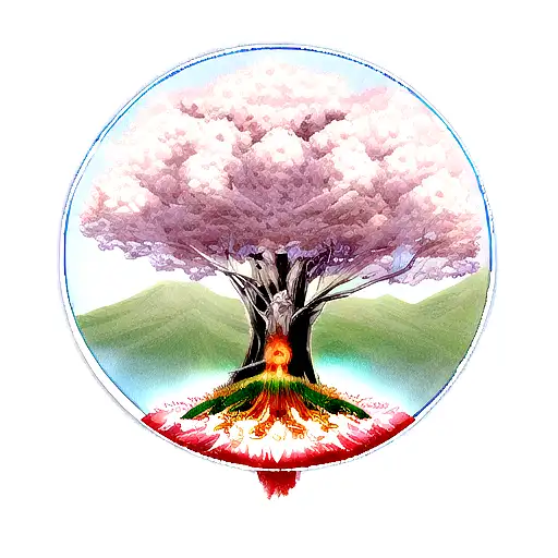 Tree Of Life With Wolf