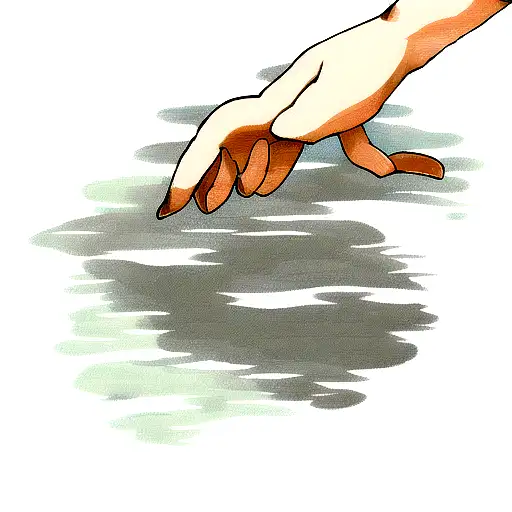 Water Line Around Hand