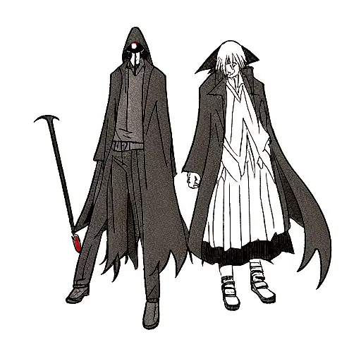 Grim Reaper With Wolf