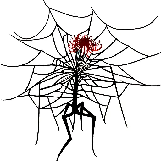 Spider Lily With A Snake