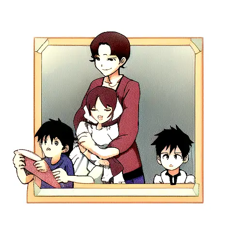 Mother With Elder Boy And Younger Girl